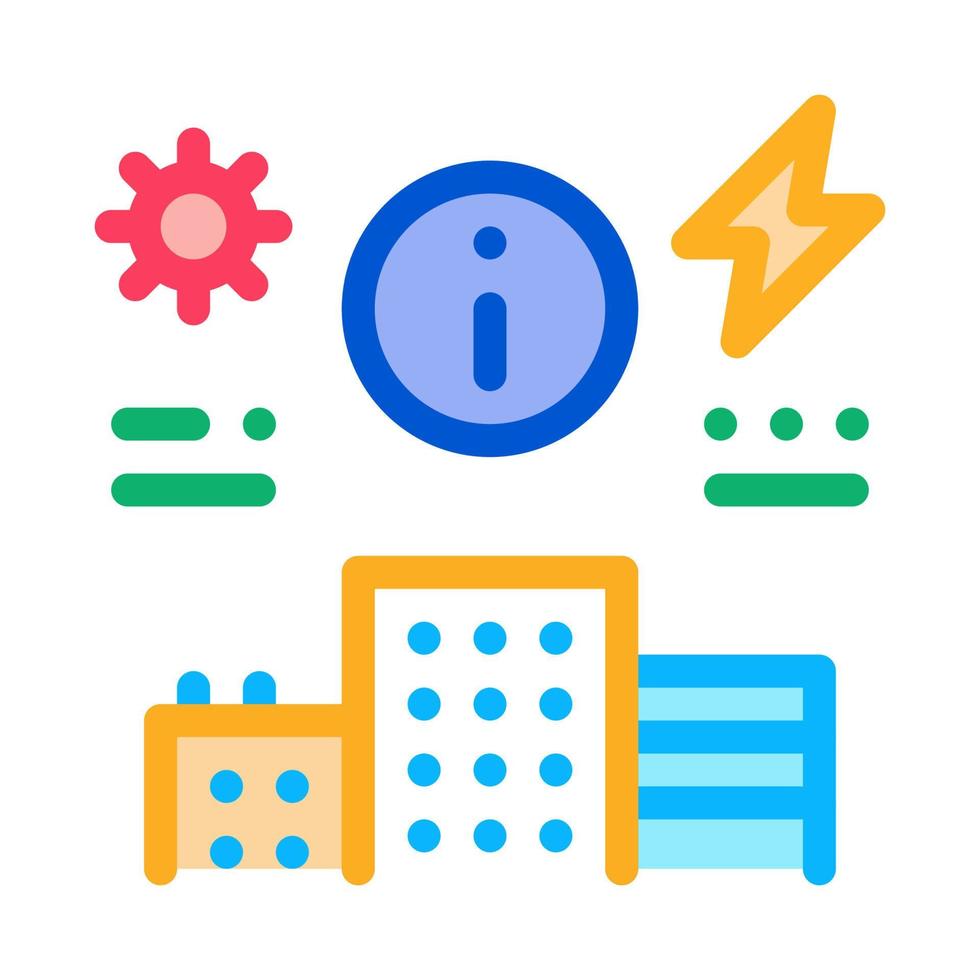 informatie over levering van elektriciteit naar huis icoon vector schets illustratie