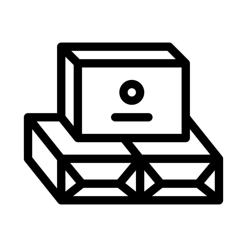 pakketten van boter icoon vector schets illustratie