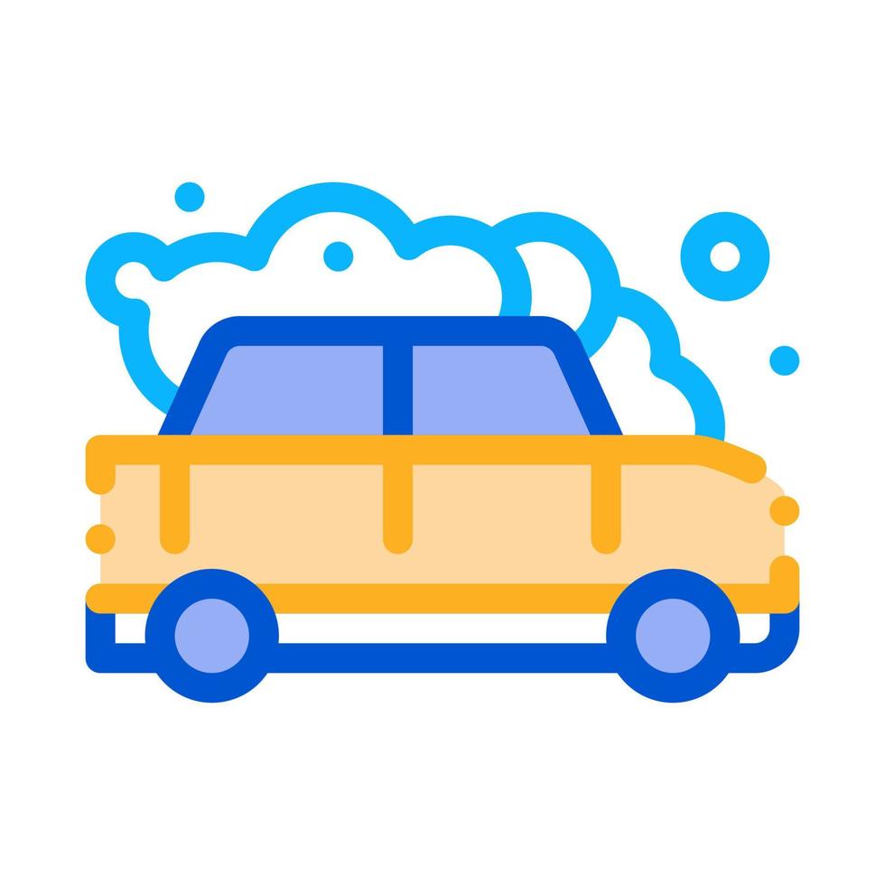 handleiding auto wassen icoon vector schets illustratie