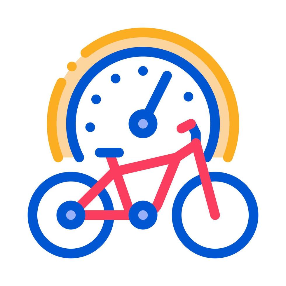 fiets gebruik tijd icoon vector schets illustratie