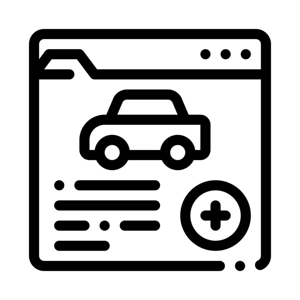 auto Gezondheid verzekering icoon vector schets illustratie