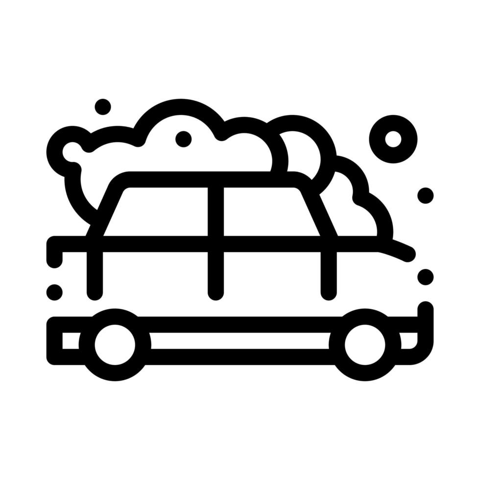 handleiding auto wassen icoon vector schets illustratie