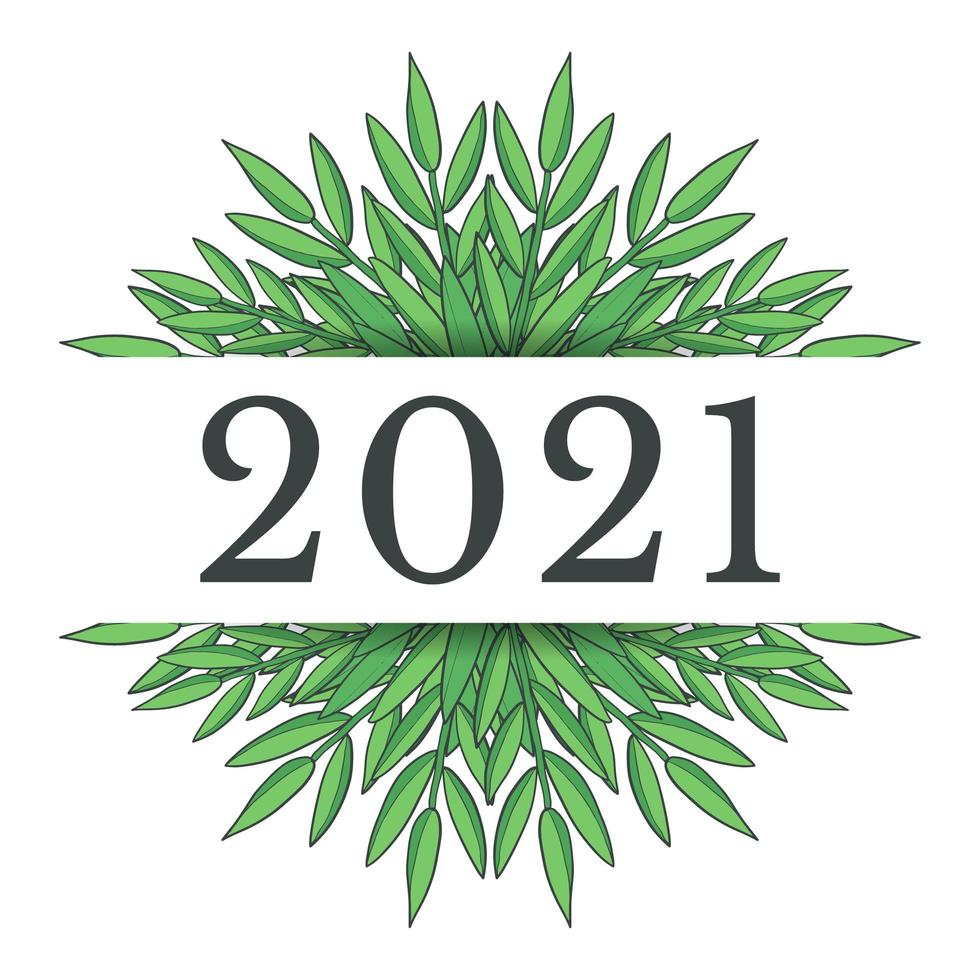 nieuw jaar 2021 ontwerp vector