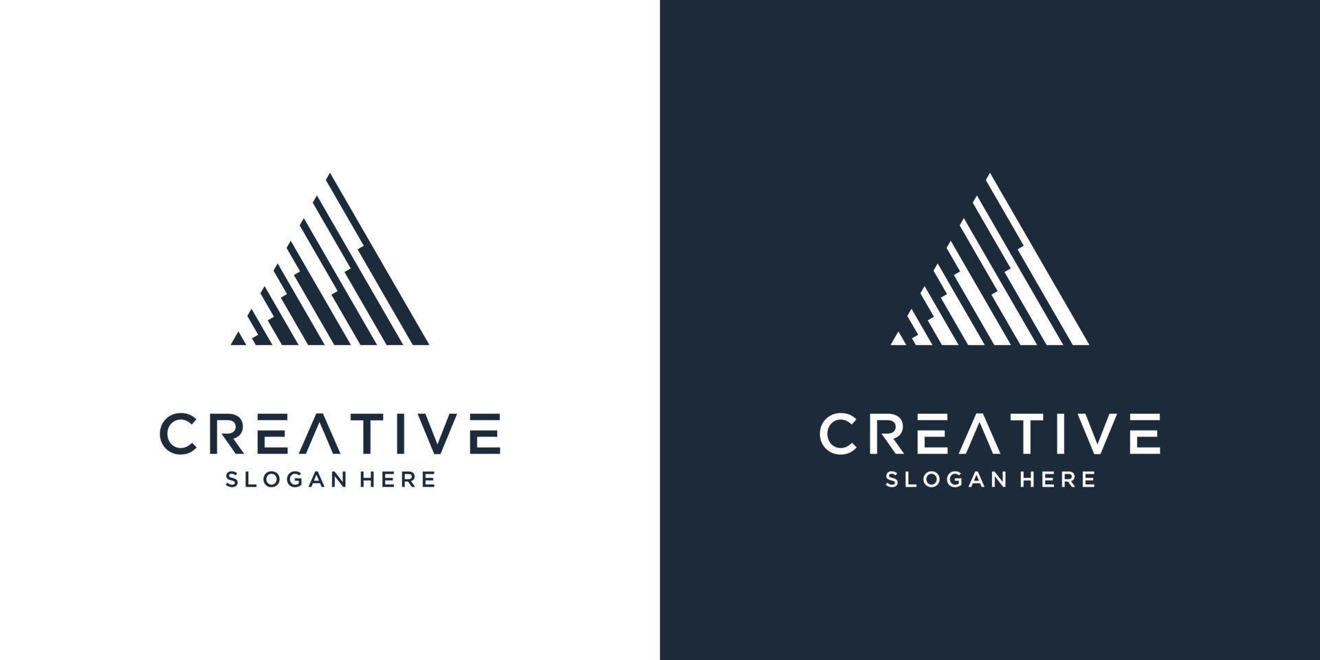 abstract brief een logo ontwerp inspiratie vector