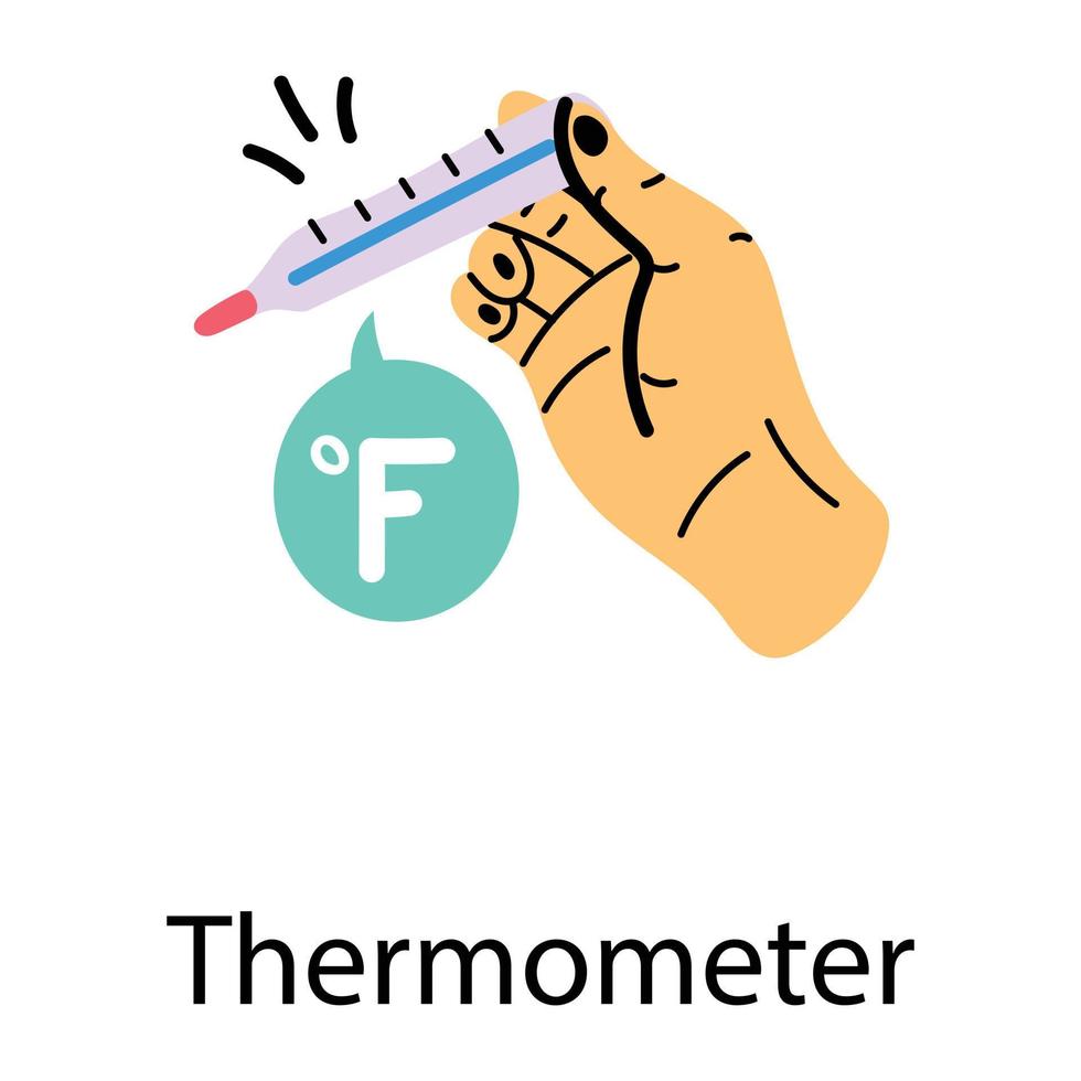 trendy thermometerconcepten vector