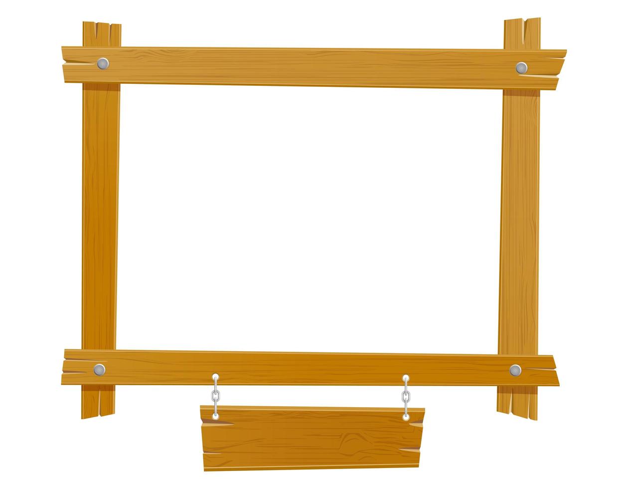 houten frame voor foto's vector