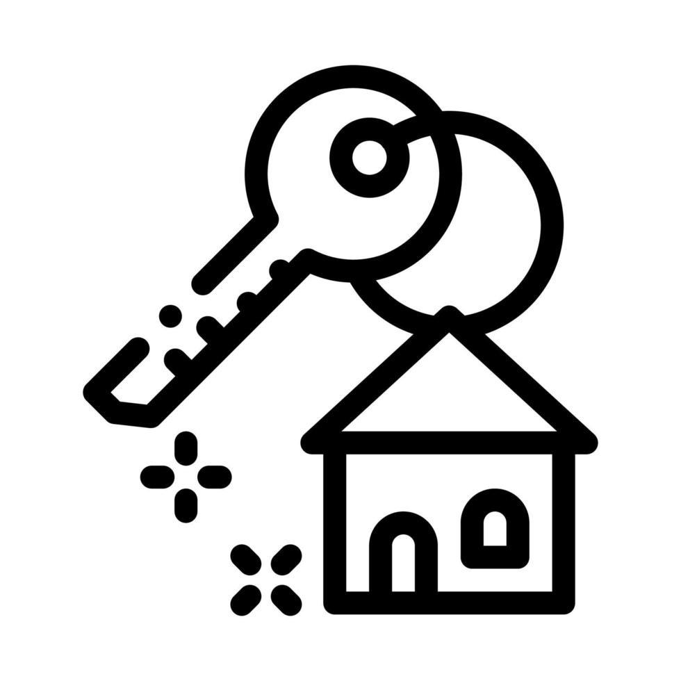 winnend huis icoon vector schets illustratie