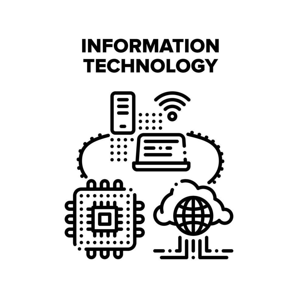 informatieve technologie vector concept kleur