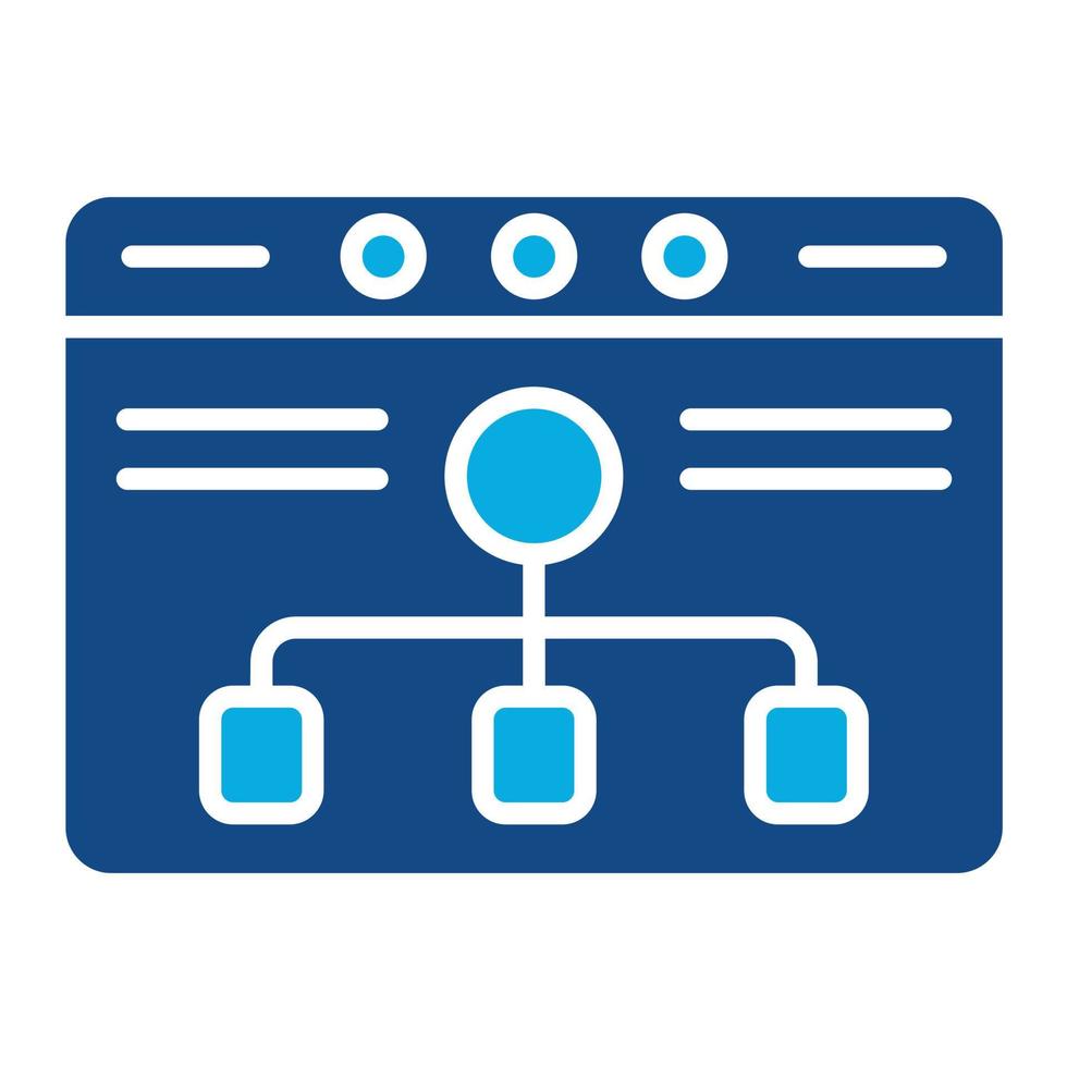 ux analytics glyph twee kleur icoon vector