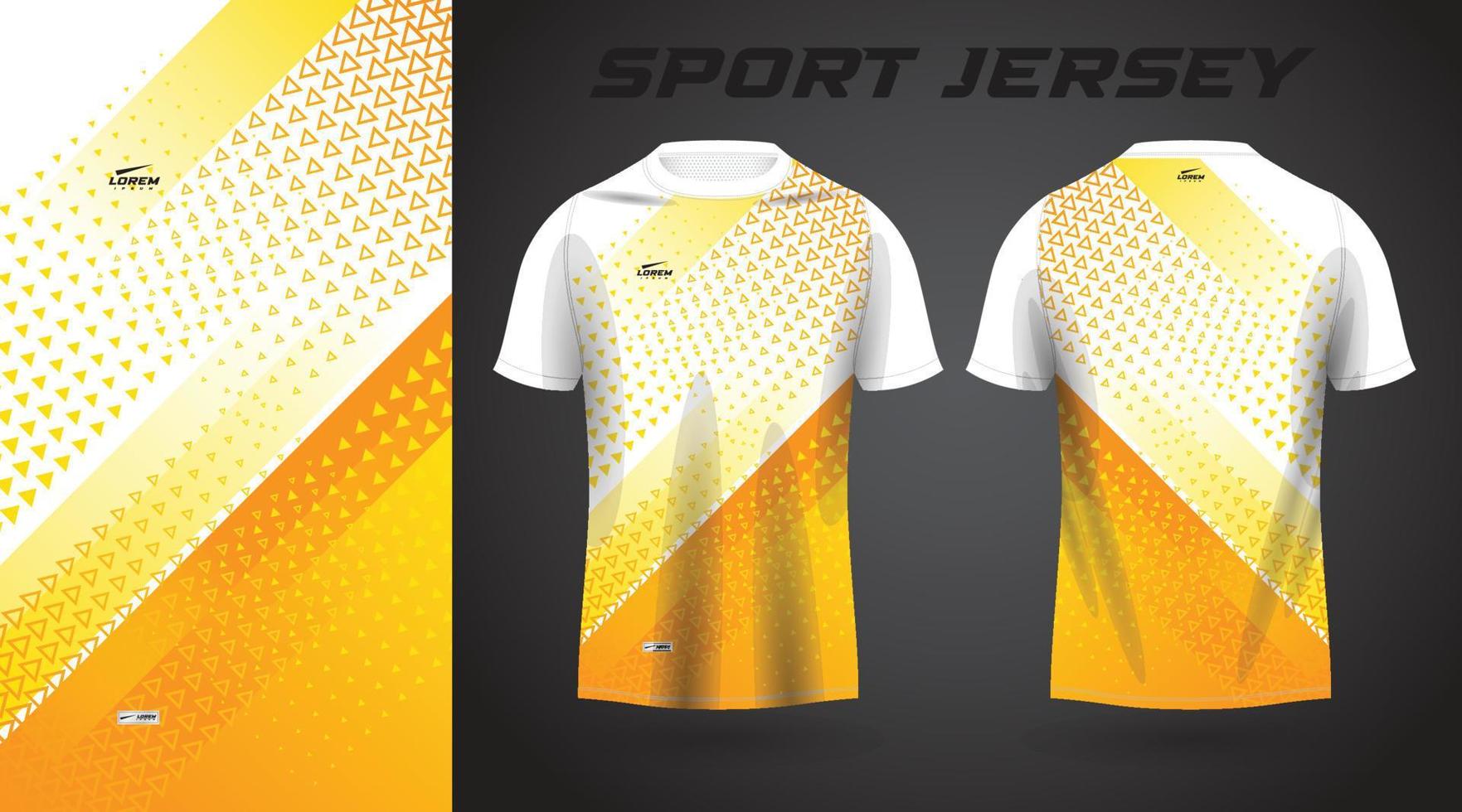geel shirt sport jersey ontwerp vector
