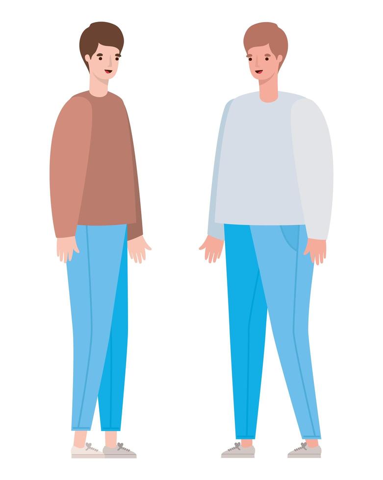 mannen avatar cartoon ontwerp vector