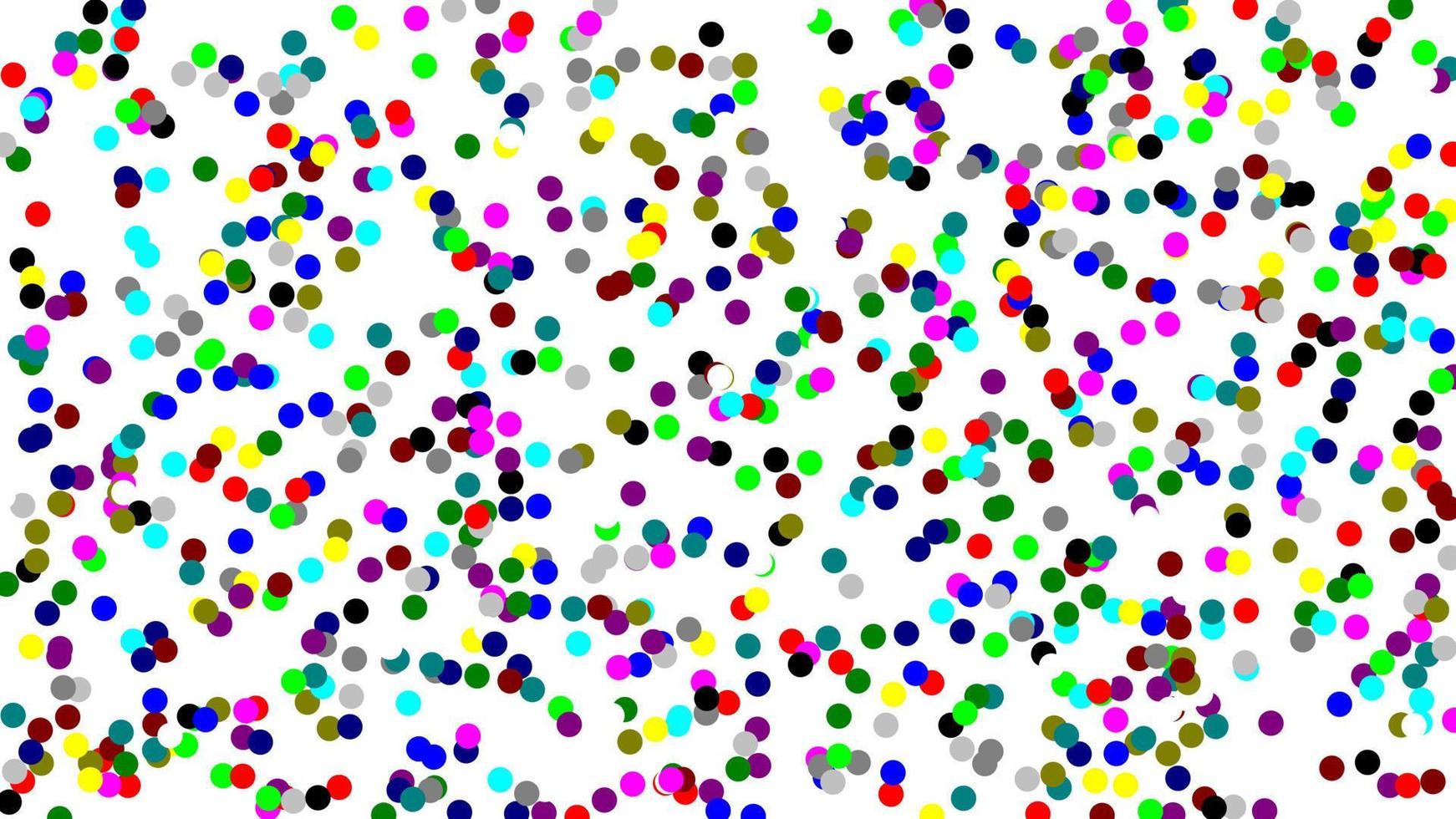 gekleurd confetti patroon over- wit achtergrond vector