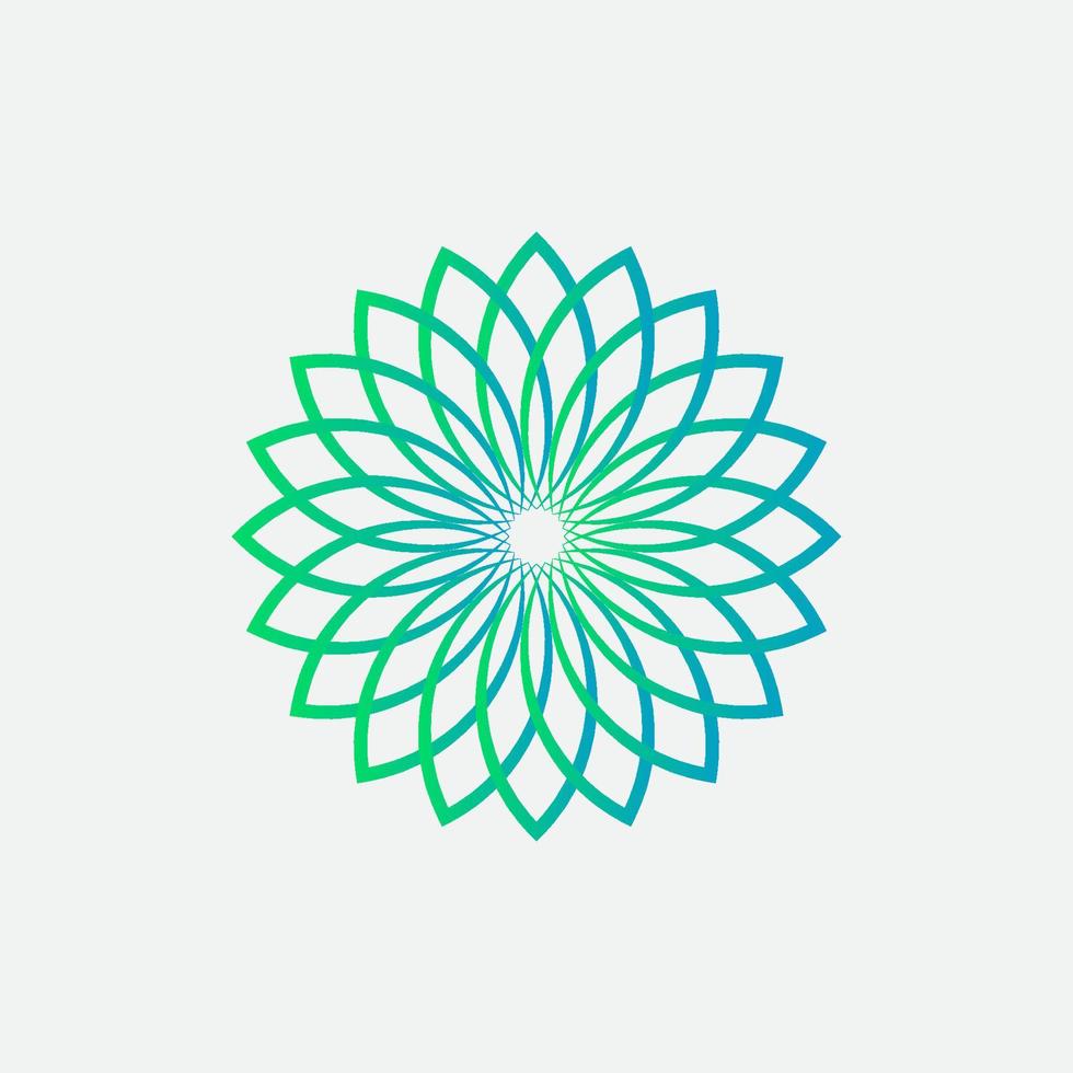 mandala logo element sjabloon, geschikt voor spa, yoga, meditatie en geestelijkheid logos met vector eps formaat.