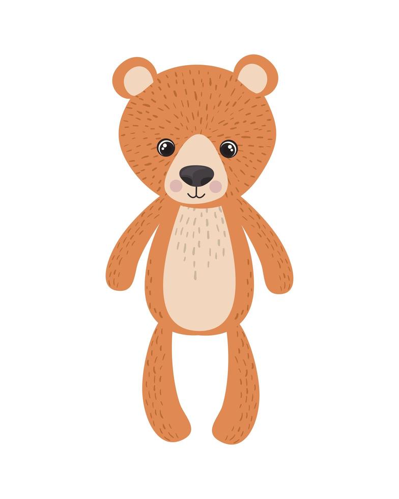 teddybeer voor babykamerdecoratie vector