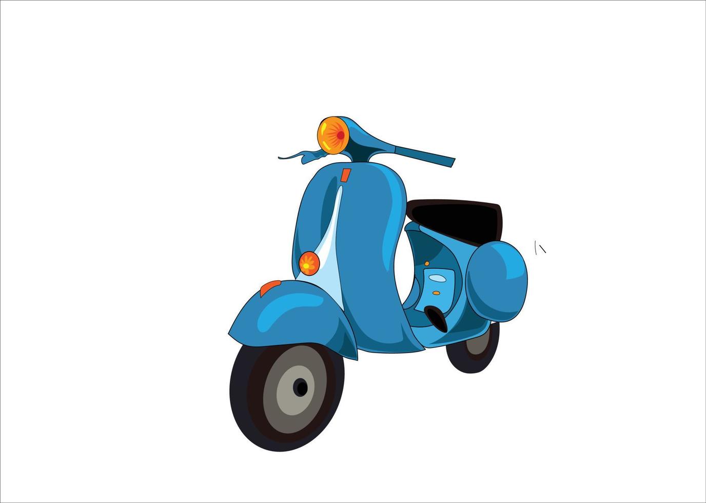 vespa motorfiets vector illustratie