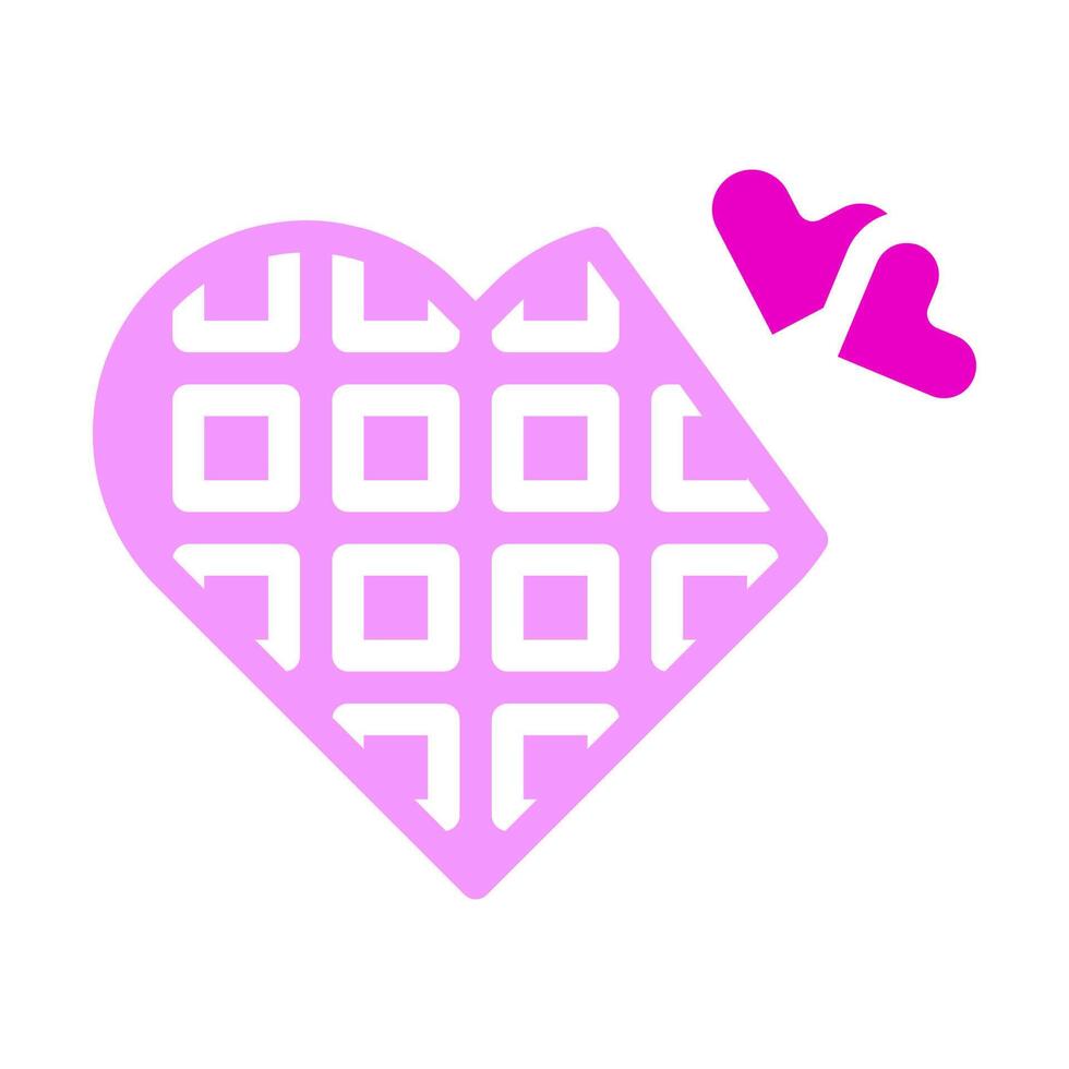 Valentijn icoon solide roze stijl illustratie vector en logo icoon perfect.