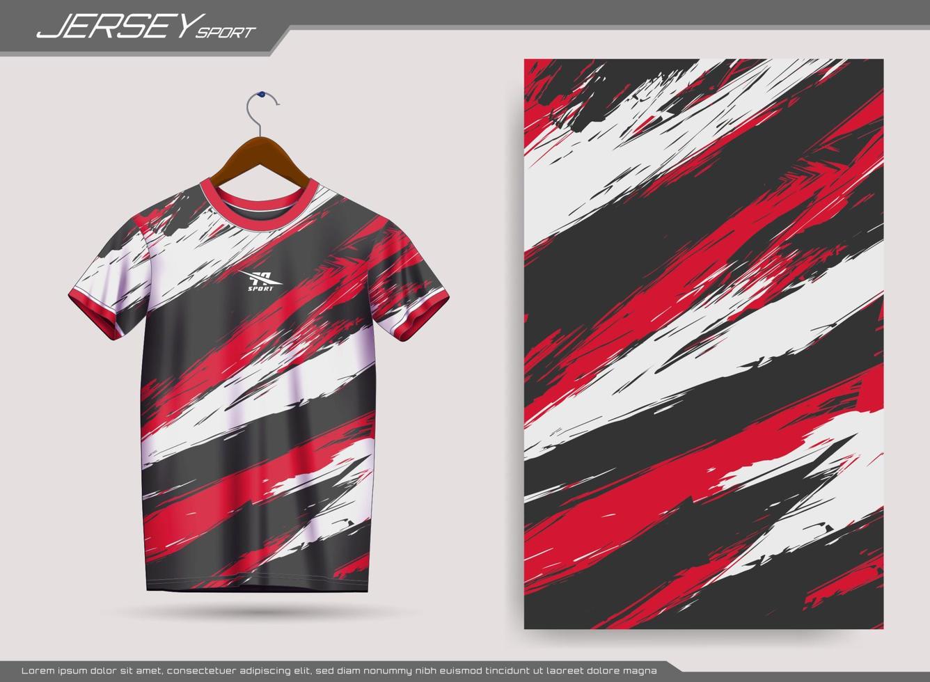 Jersey sport- t-shirt. voetbal Jersey mockup voor voetbal club. geschikt voor Jersey, achtergrond, poster, enz. vector