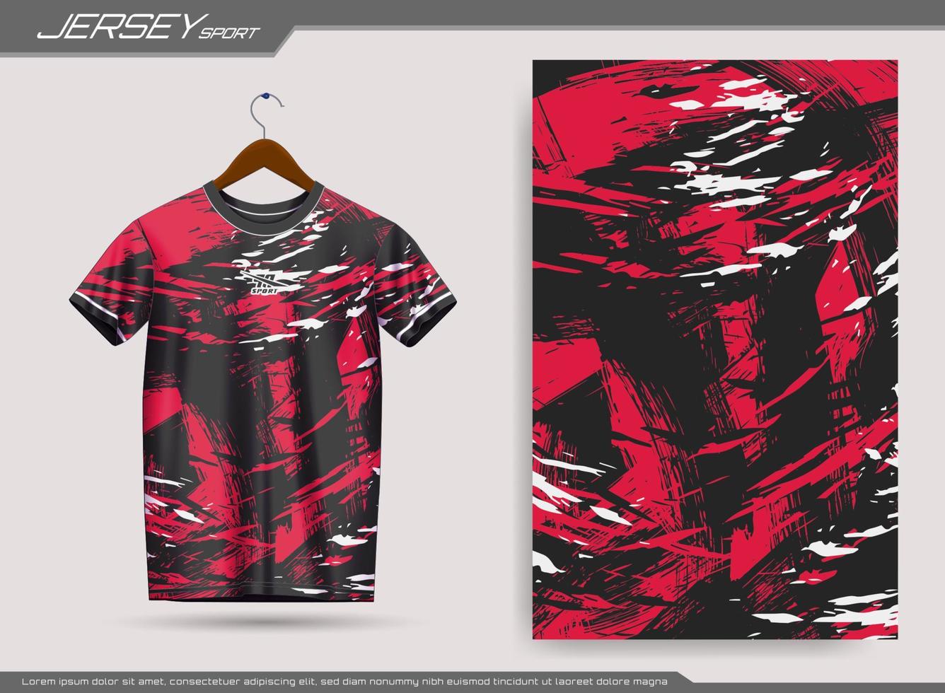 Jersey sport- t-shirt. voetbal Jersey mockup voor voetbal club. geschikt voor Jersey, achtergrond, poster, enz. vector