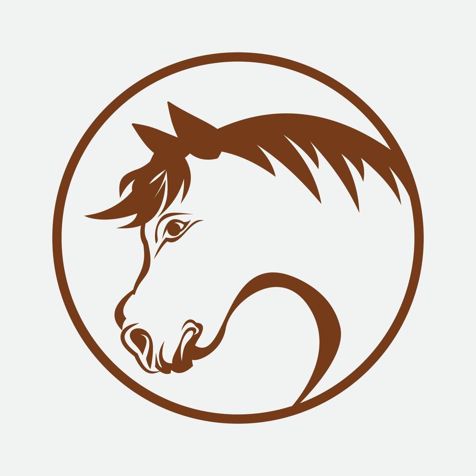 paard logo sjabloon vector pictogram