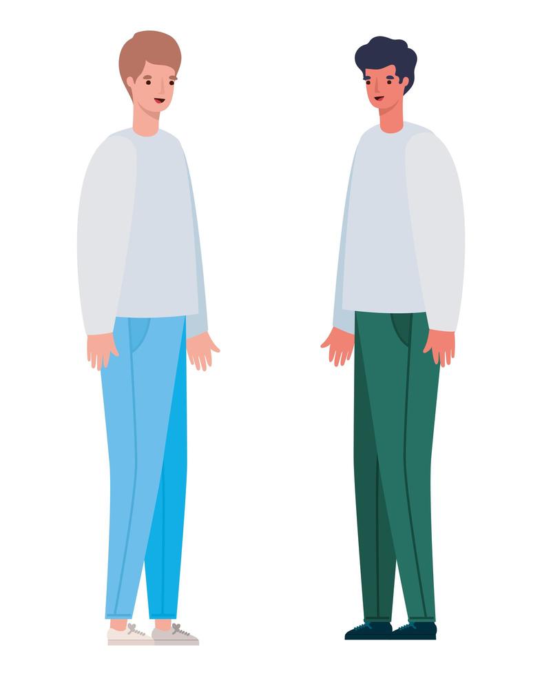 mannen avatar cartoon ontwerp vector