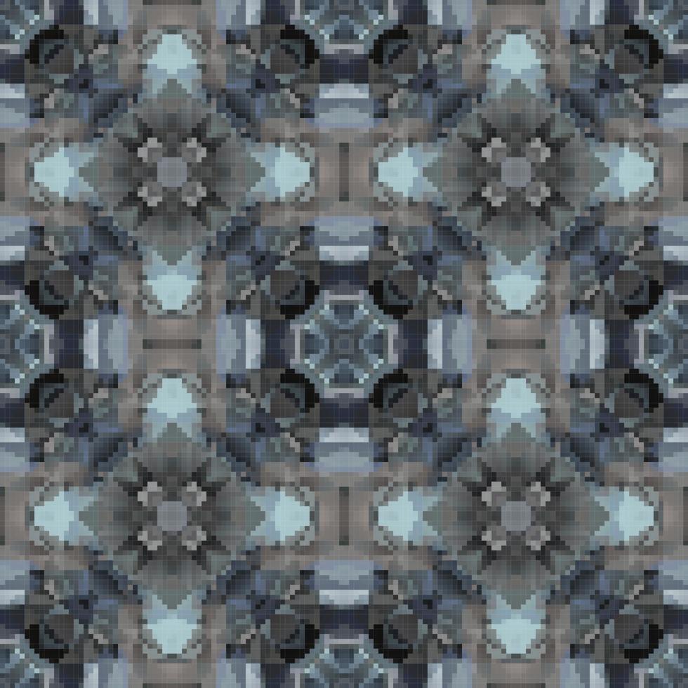 pixel mozaïek- naadloos patroon ontwerp, herhaling textiel ontwerp. kleding stof afdrukken vector