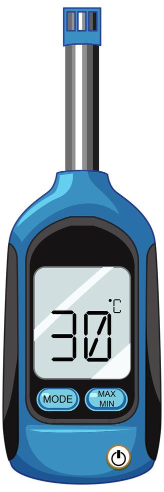 digitale keukenthermometer geïsoleerd op een witte achtergrond vector