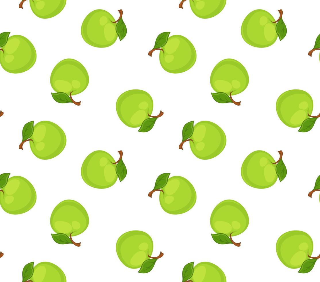 rijp appels met groen bladeren en takken afdrukken vector