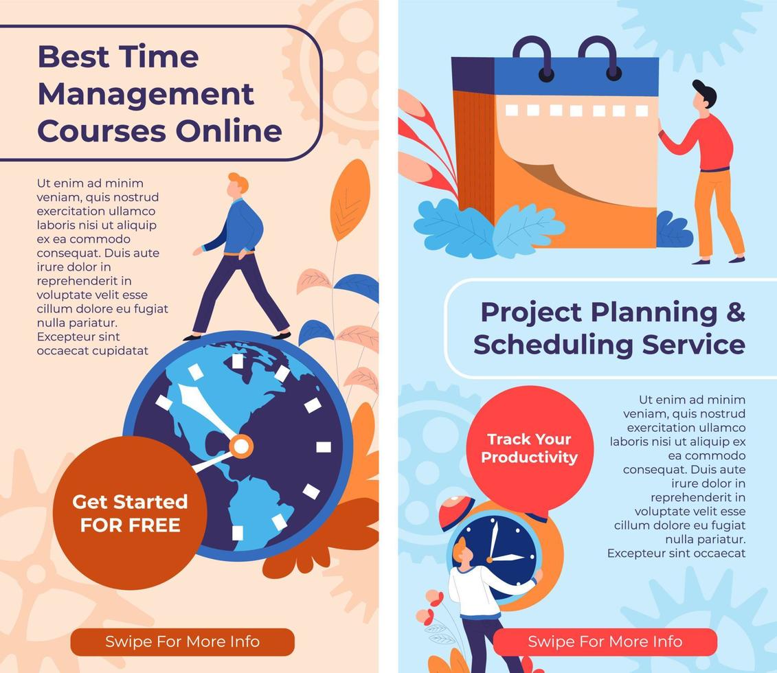 het beste tijd beheer cursussen online, planning vector