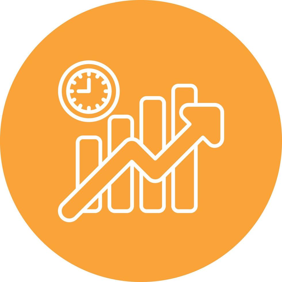 productiviteit lijn cirkel achtergrond icoon vector