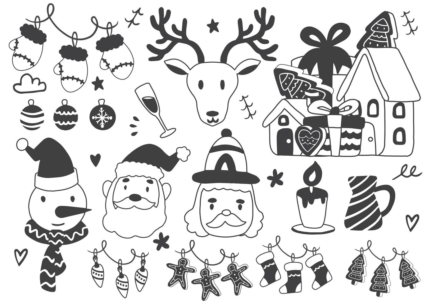 kerst label logo's voor banner vector