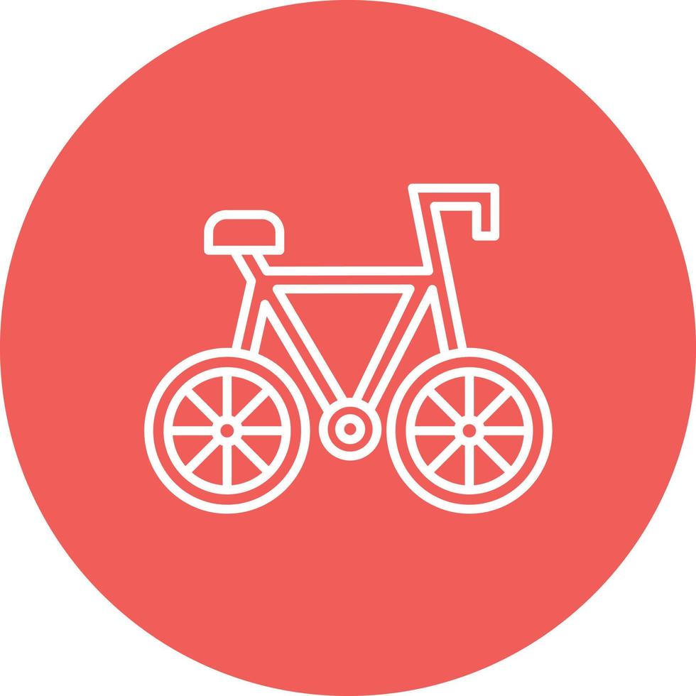 fiets lijn cirkel achtergrond icoon vector