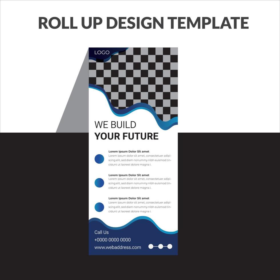 zakelijke roll-up banner vector