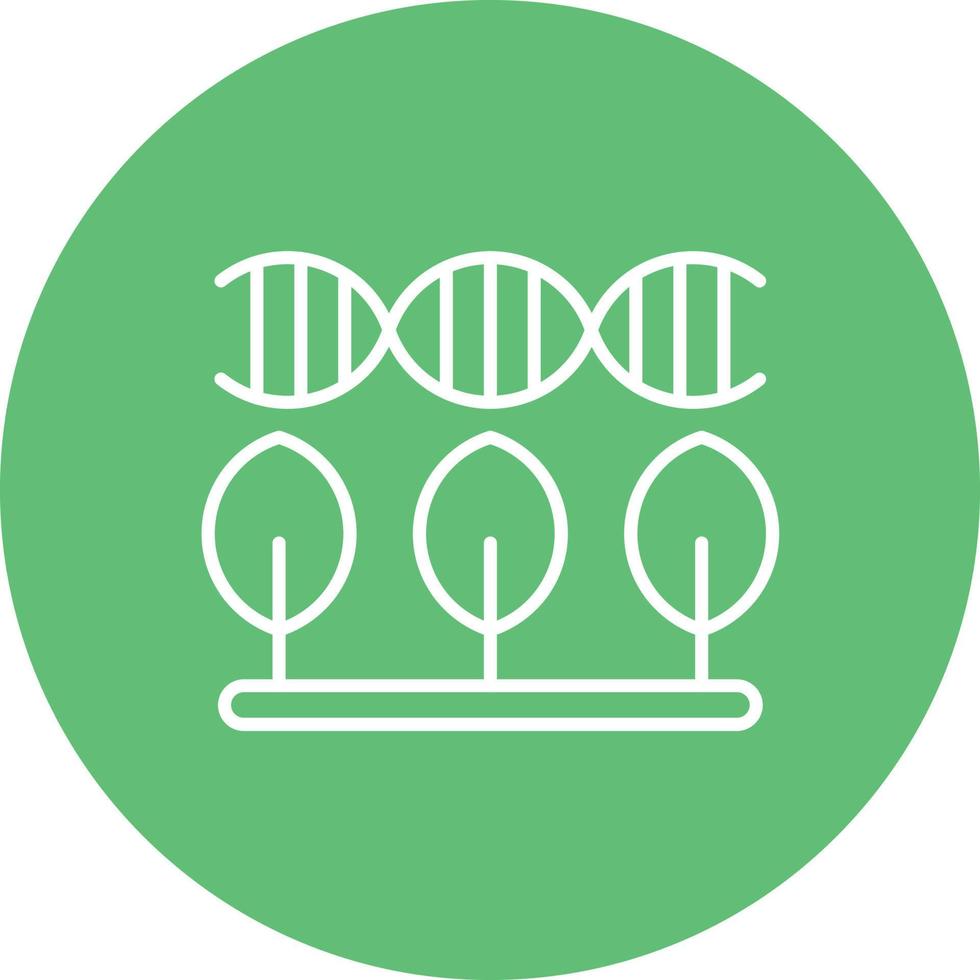 transgeen organismen lijn cirkel achtergrond icoon vector