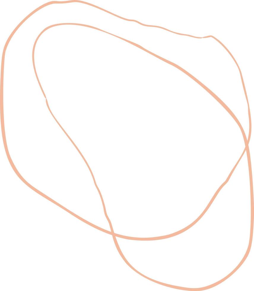 abstract vorm ovalen door lijn. vector