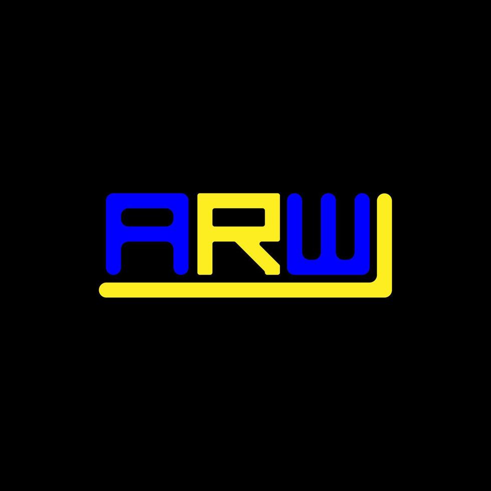 arw brief logo creatief ontwerp met vector grafisch, arw gemakkelijk en modern logo.