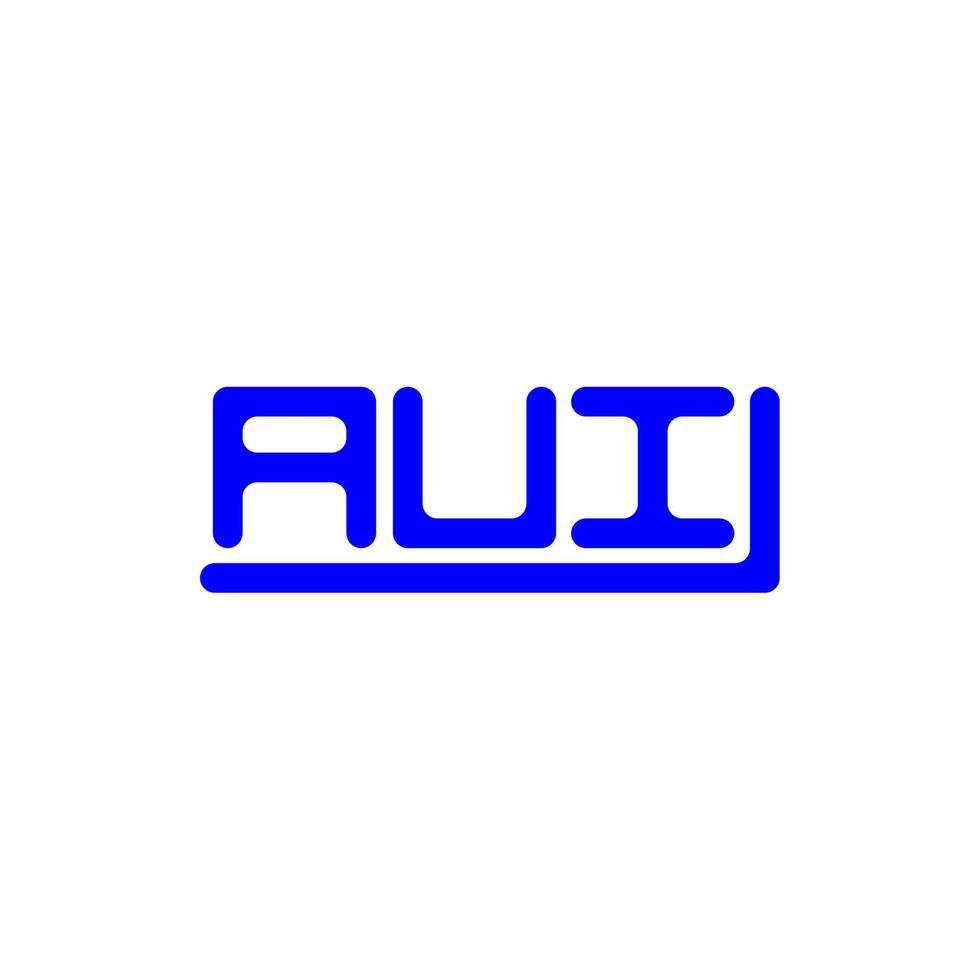 aui brief logo creatief ontwerp met vector grafisch, aui gemakkelijk en modern logo.