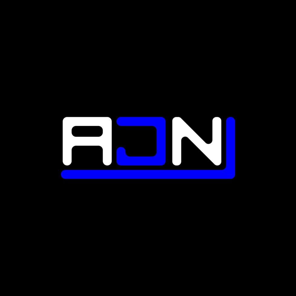 ajn brief logo creatief ontwerp met vector grafisch, ajn gemakkelijk en modern logo.