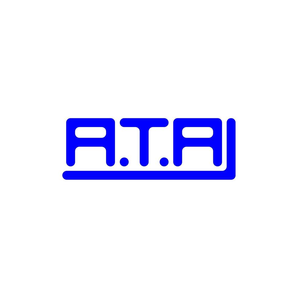 ata brief logo creatief ontwerp met vector grafisch, ata gemakkelijk en modern logo.