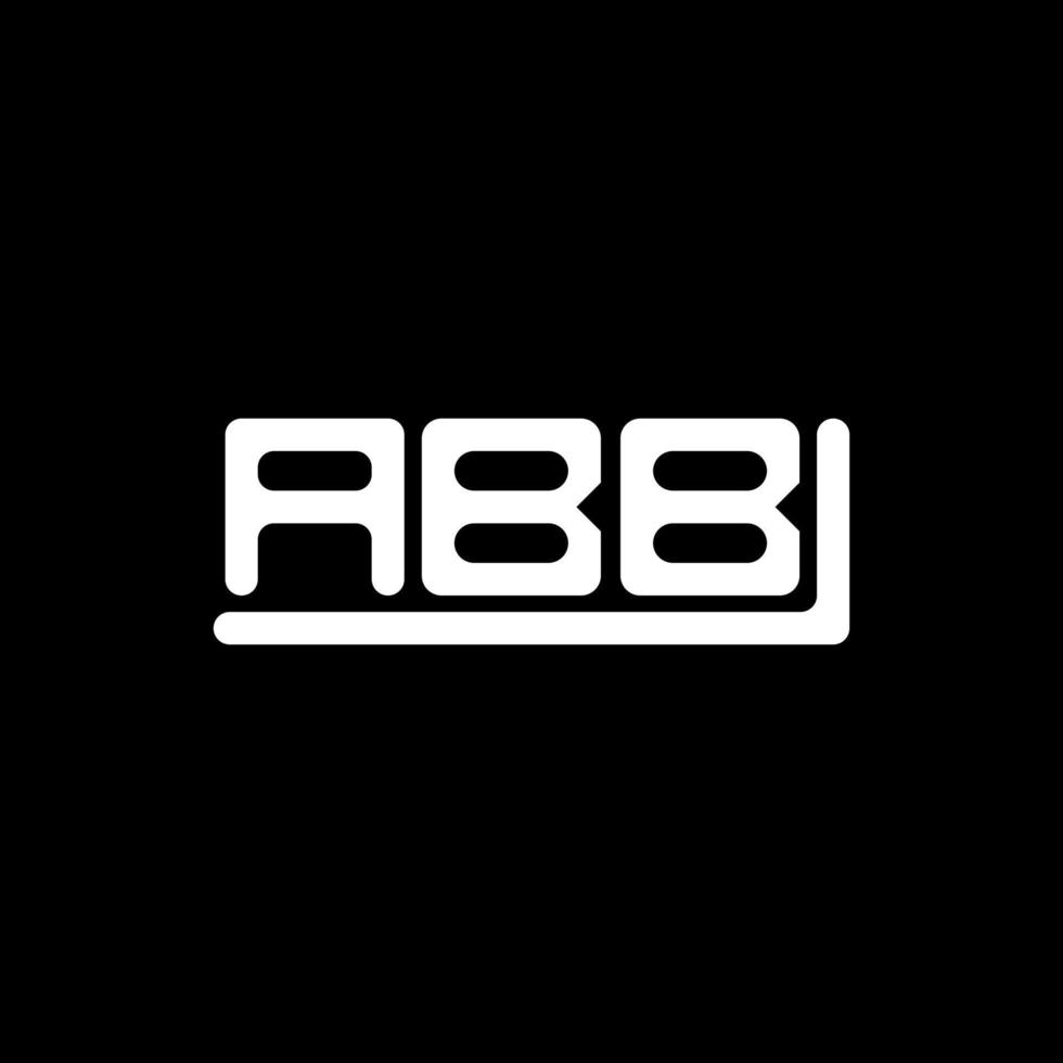 abb brief logo creatief ontwerp met vector grafisch, abb gemakkelijk en modern logo.