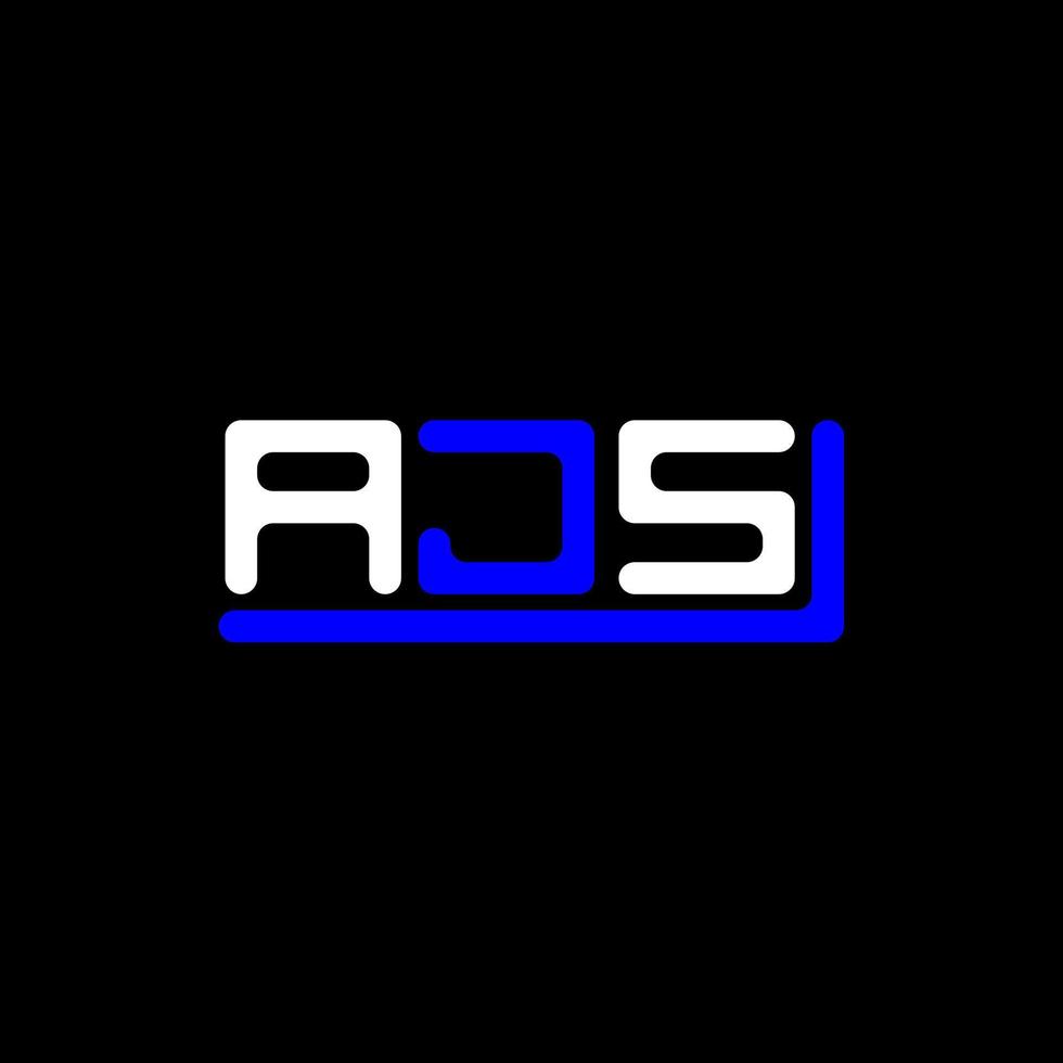 ajs brief logo creatief ontwerp met vector grafisch, ajs gemakkelijk en modern logo.
