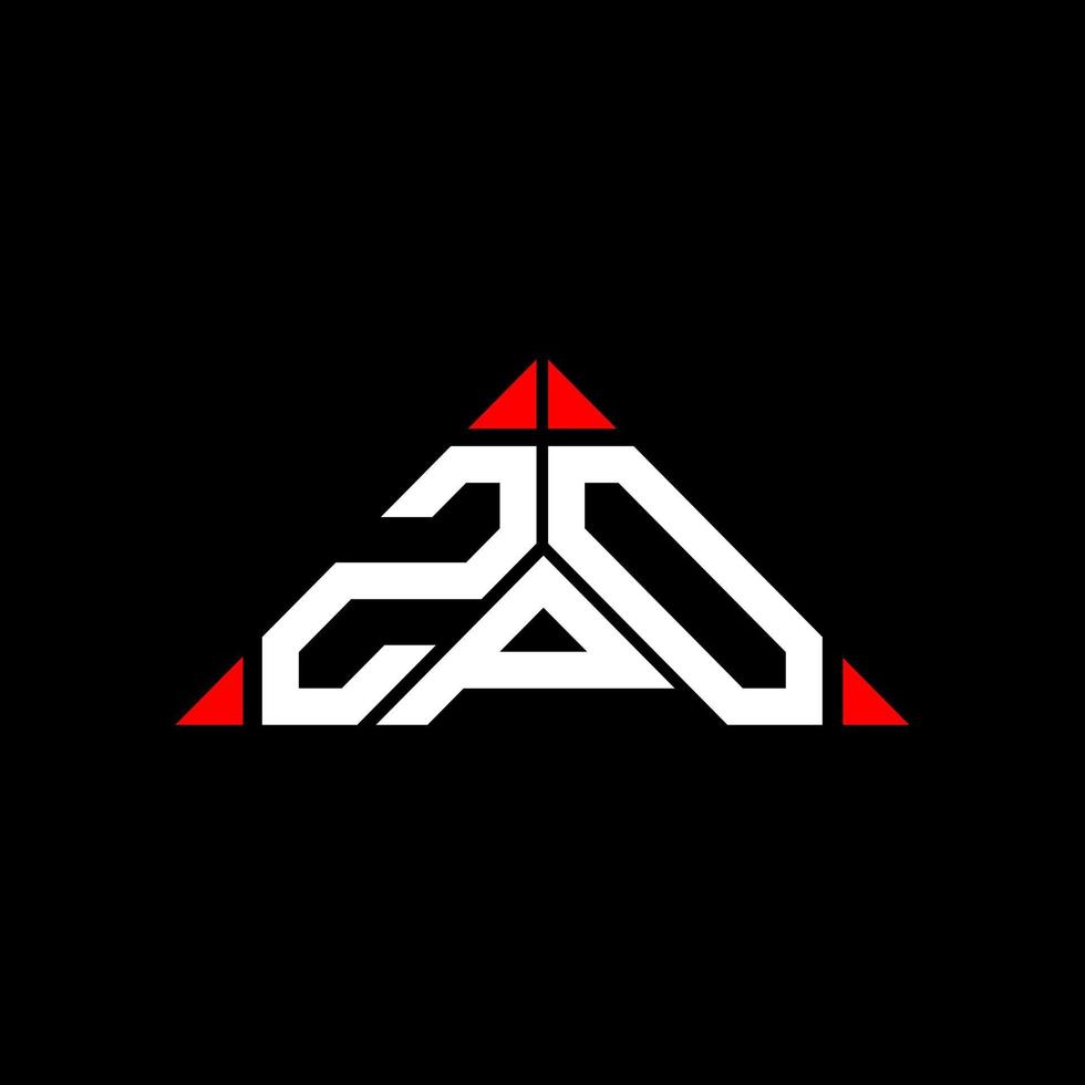 zpo brief logo creatief ontwerp met vector grafisch, zpo gemakkelijk en modern logo.