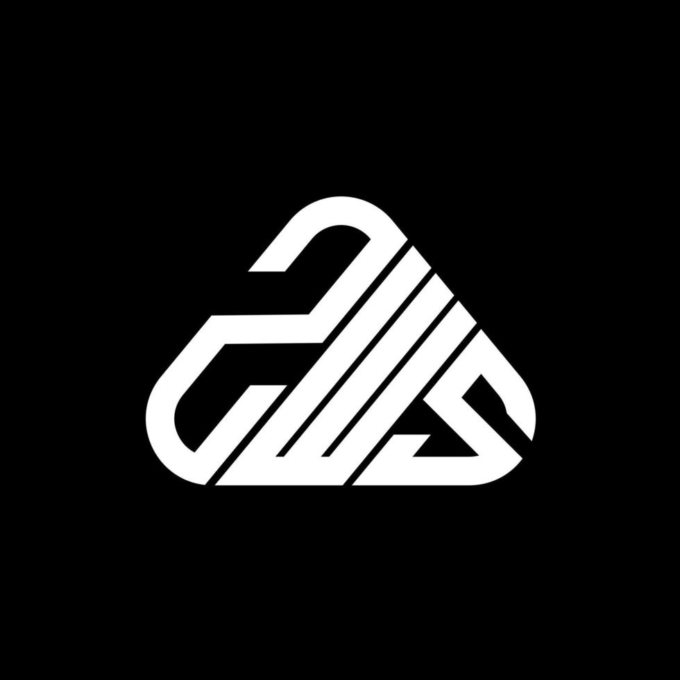 zws brief logo creatief ontwerp met vector grafisch, zws gemakkelijk en modern logo.