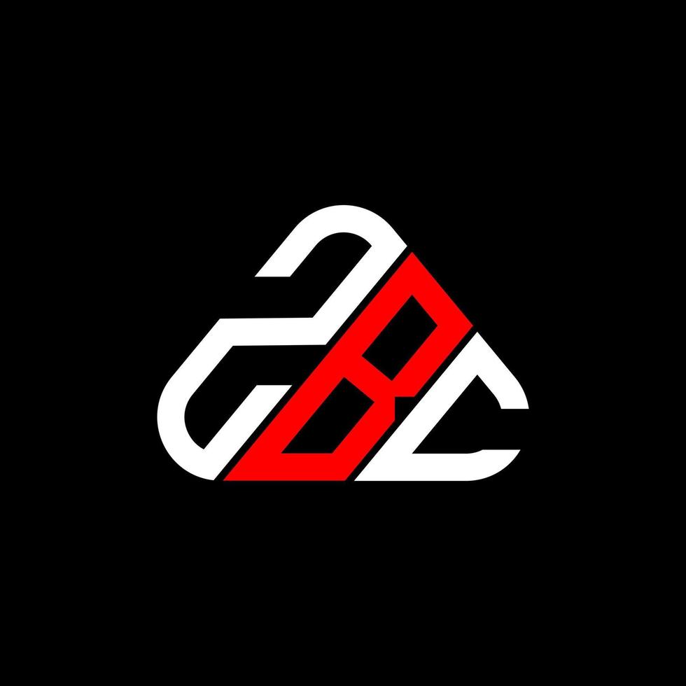 zbc brief logo creatief ontwerp met vector grafisch, zbc gemakkelijk en modern logo.