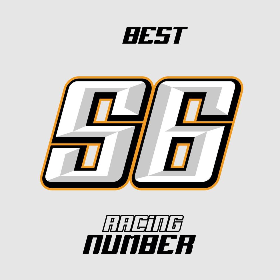 vector racing aantal sjabloon 56