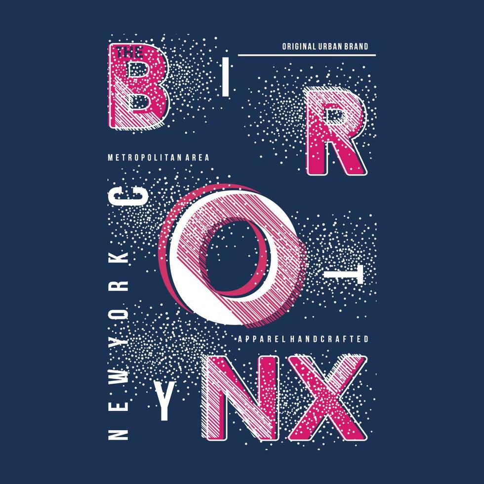 de bronx nieuw york stad punt abstract grafisch typografie vector