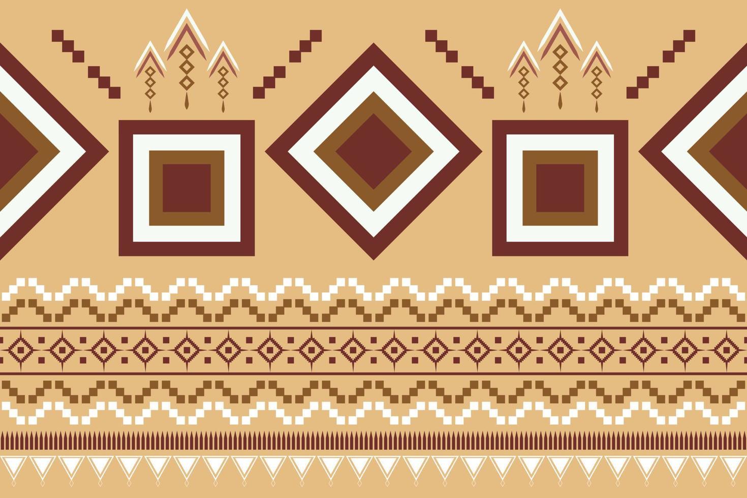 etnisch kleding stof patroon meetkundig stijl. sarong aztec etnisch oosters patroon traditioneel oranje achtergrond. abstract,vector,illustratie. gebruik voor textuur,kleding,verpakking,decoratie,tapijt. vector