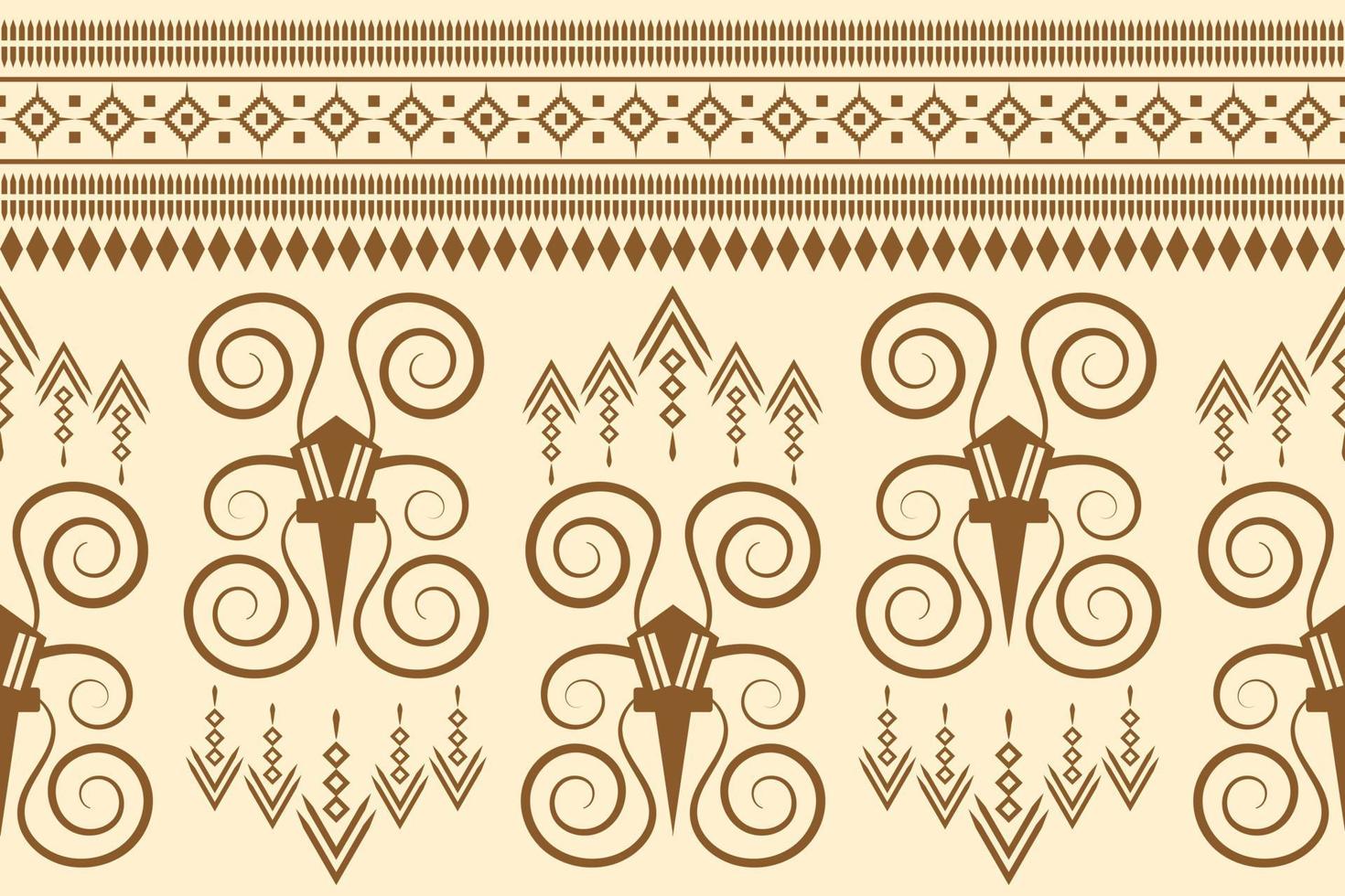 etnisch kleding stof patroon meetkundig stijl. sarong aztec etnisch oosters patroon traditioneel oranje achtergrond. abstract,vector,illustratie. gebruik voor textuur,kleding,verpakking,decoratie,tapijt. vector