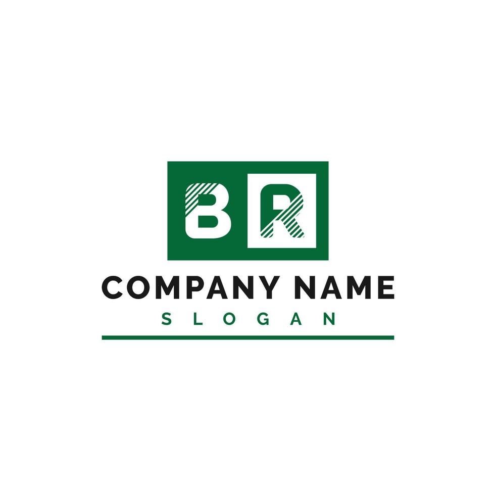 br brief logo ontwerp vector