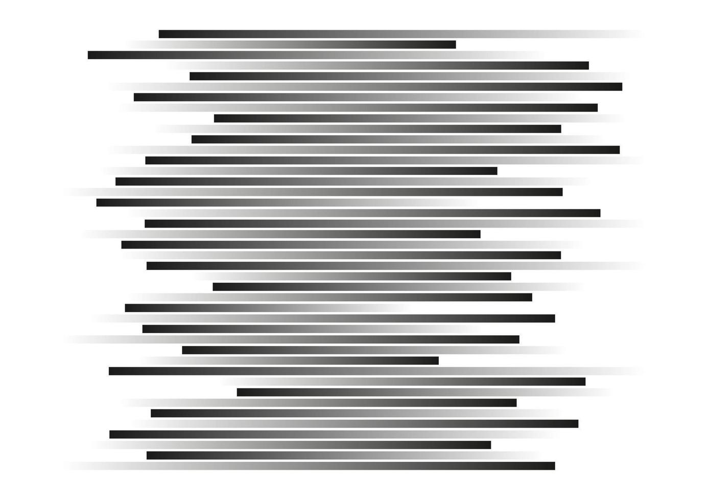 dynamisch horizontaal zwart lijnen abstract achtergrond. snelheid omslag. vector