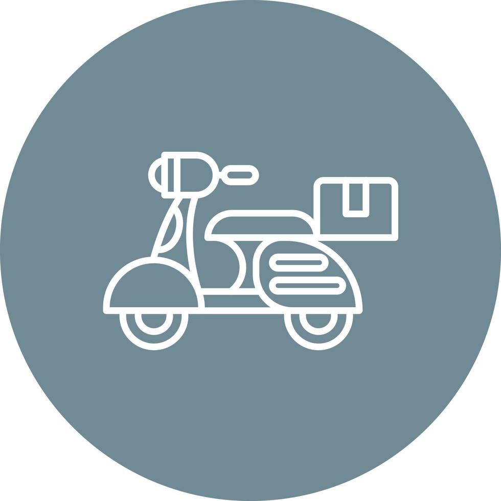 levering Aan fiets lijn cirkel achtergrond icoon vector